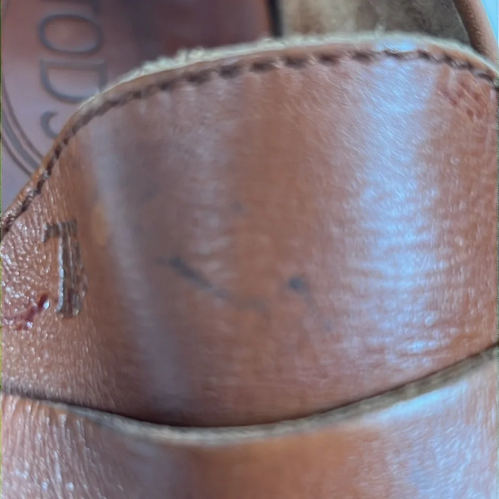 Tod's Men’s Brown Leather Penny Slip On Loafers‎ Size 8